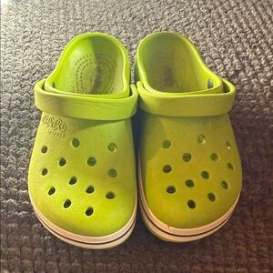 CROCS Kids Bright Green Sandals
